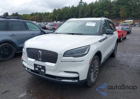 2022 Lincoln Aviator Reserve из США, поврежденный, VIN 5LM5J7XC4NGL18318